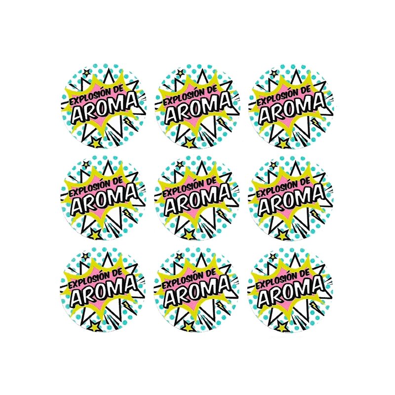 Autocollants explosion d arome pop art