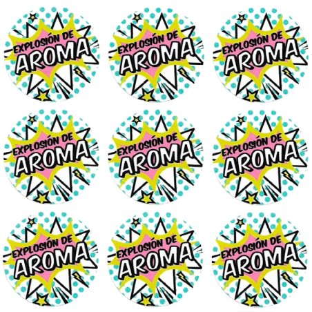 Autocollants explosion d arome pop art
