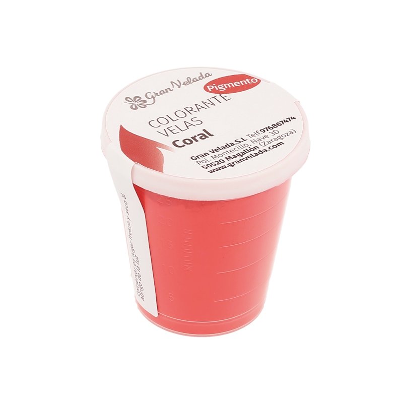 Corante coral para velas pigmento