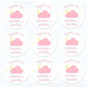Adesivos saquinho com aroma a sonhos