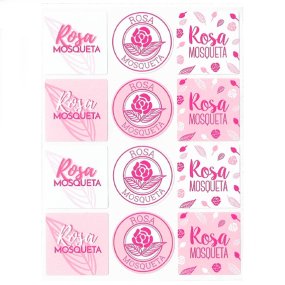 Adesivos rosa mosqueta