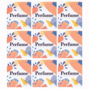 Pegatinas perfume para envase cuadrado Pegatinas perfume para envase cuadrado
