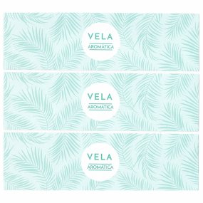 Pegatinas palmeras para velas en latas