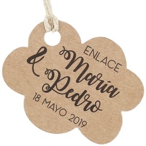Etiquetas de carton boda personalizadas nubes Etiquetas de carton boda personalizadas nubes