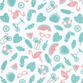 Design tropical en papier ciré Design tropical en papier ciré