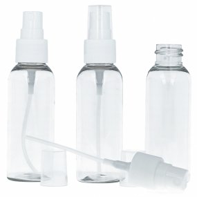 Flacon haut pet 50 ml avec pulvérisateur blanc Flacon haut pet 50 ml avec pulvérisateur blanc