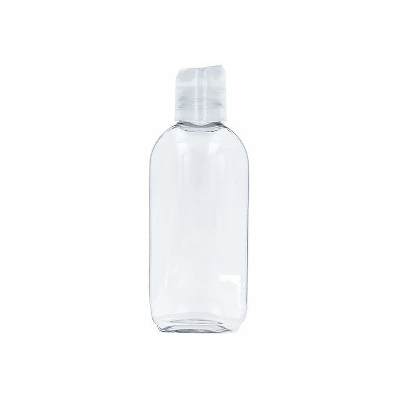 Bouteille ovale plastique bouchon dis-top