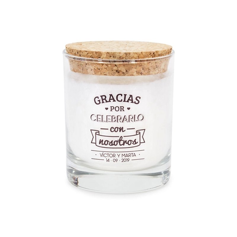 Velas personalizadas gracias x venir