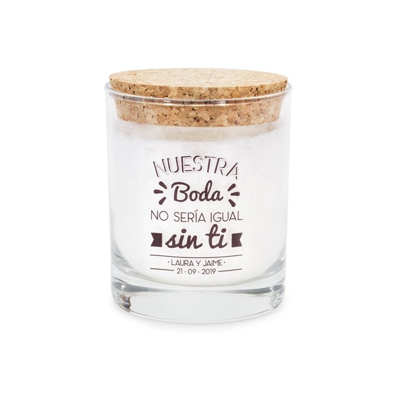 Velas personalizadas bodas