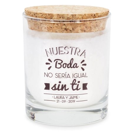 Velas personalizadas bodas