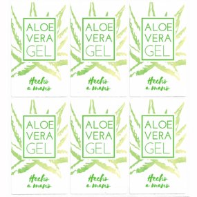 Autocollants de gel d’aloe vera Autocollants de gel d’aloe vera