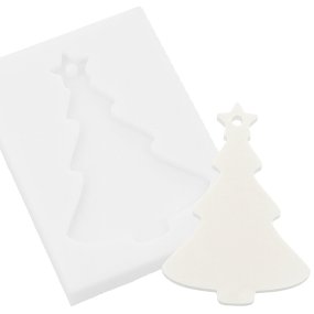 Molde abeto con estrella figura para colgar Molde abeto con estrella figura para colgar