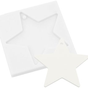 Molde estrella grande para colgar Molde estrella grande para colgar