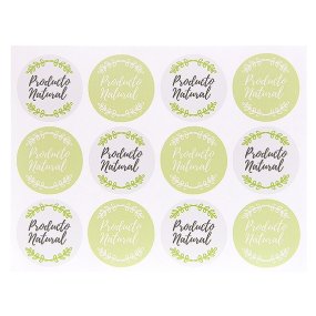 Autocollants ronds produit naturel Autocollants ronds produit naturel
