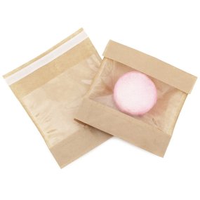 Bolsa kraft autocierre con ventana Bolsa kraft autocierre con ventana