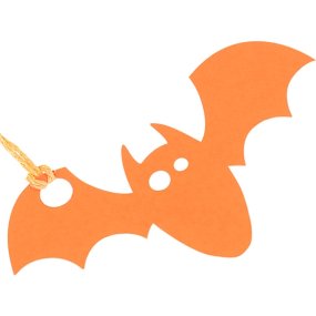 Étiquettes en carton de chauve-souris