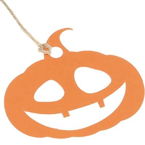 Étiquettes en carton de citrouille d’Halloween