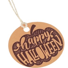 Joyeuses étiquettes en carton d’Halloween Joyeuses étiquettes en carton d’Halloween