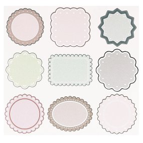 Mix de pegatinas para escribir encima Mix de pegatinas para escribir encima
