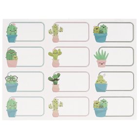 Pegatinas de cactus para escribir encima Pegatinas de cactus para escribir encima