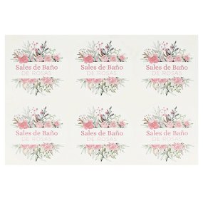 Adesivos vintage para sais aromaticos