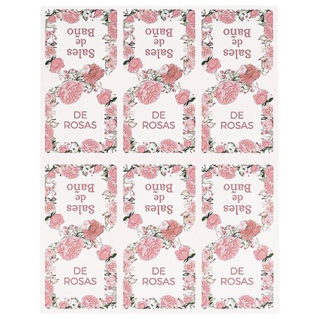 Stickers sac rose sels de bain