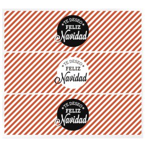 Adesivos vermelhos Feliz Natal