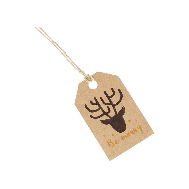 Mix d etiquettes en carton noel