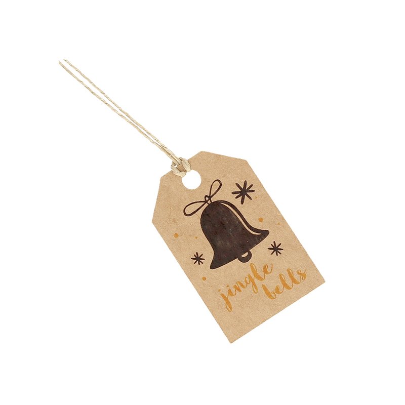 Mix d etiquettes en carton noel