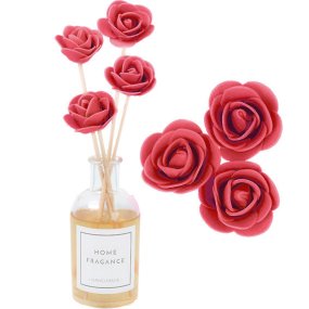 Vareta mikado com flor vermelha