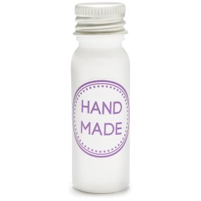 Flacon blanc PET 15 ml bouchon à vis en aluminium