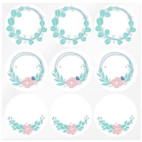 Adesivos botanic para escrever em cima