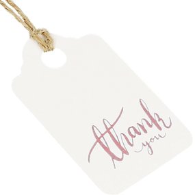 Etiquetas de carton thank you rosa Etiquetas de carton thank you rosa