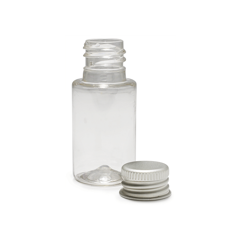 Botella pet transparente 100 ml  tapón rosca obturador gotero