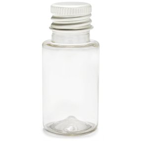 Botella 20 ml PET con tapon rosca aluminio Botella 20 ml PET con tapon rosca aluminio
