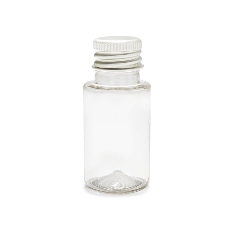 Flacon PET 20 ml avec bouchon à vis en aluminium
