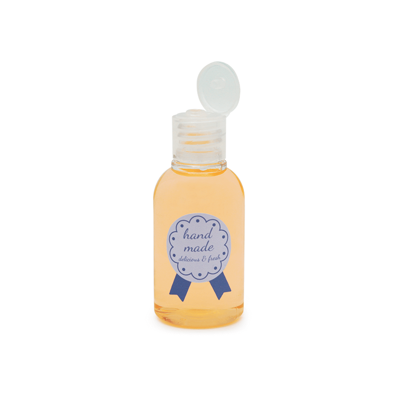 Botella pet transparente 50 ml tapón de aluminio