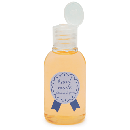 Botella pet transparente 50 ml tapón de aluminio