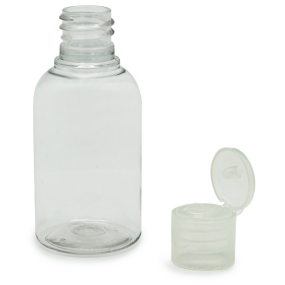 Flacon PET bouchon de charnière de 50 ml