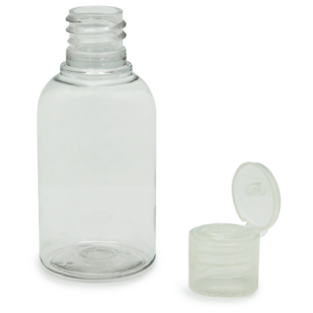 Flacon PET bouchon de charnière de 50 ml