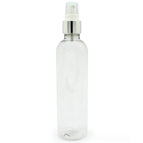Flacon haut pet 250 ml pulvérisateur argent