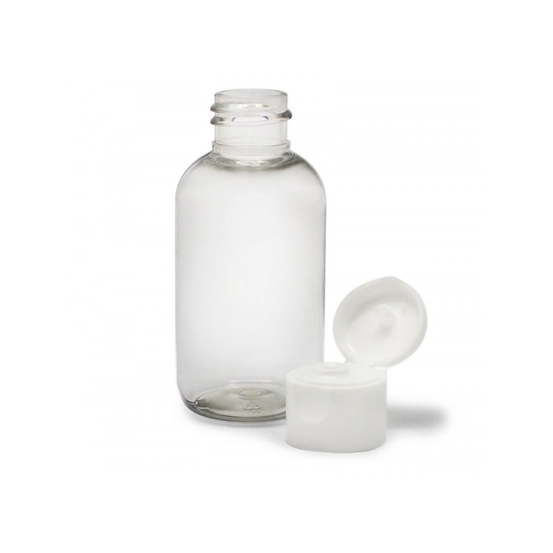 Bouteille plastique boston 55 ml  bouchon dis-top
