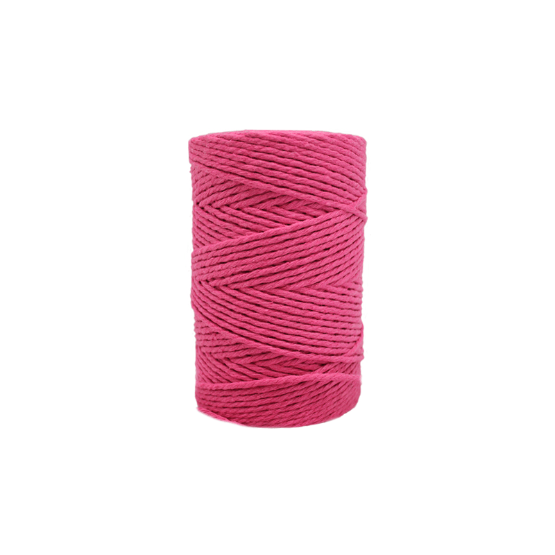 Cordão de algodão rosa