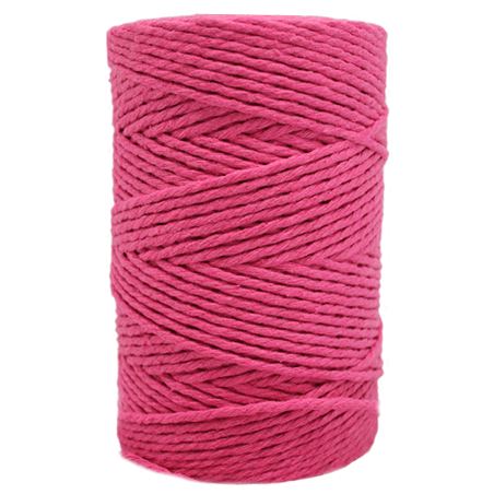Cordão de algodão rosa
