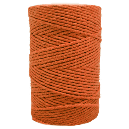 Cordão de algodão cor laranja