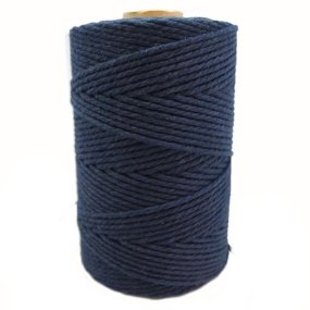 Cordon de coton bleu marine Cordon de coton bleu marine
