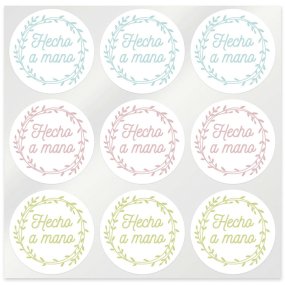 Pegatinas hecho a mano de colores Pegatinas hecho a mano de colores