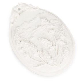 Molde medalha campo de alfazema