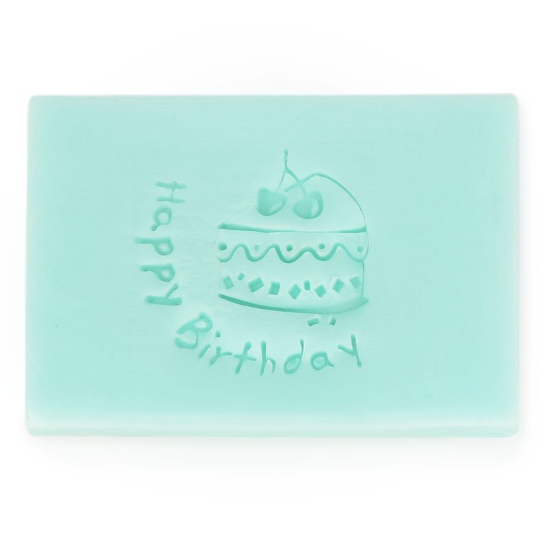Carimbo para sabonetes happy birthday