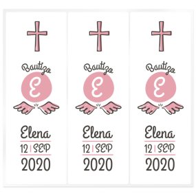 Adesivos personalizaveis cirio de batismo